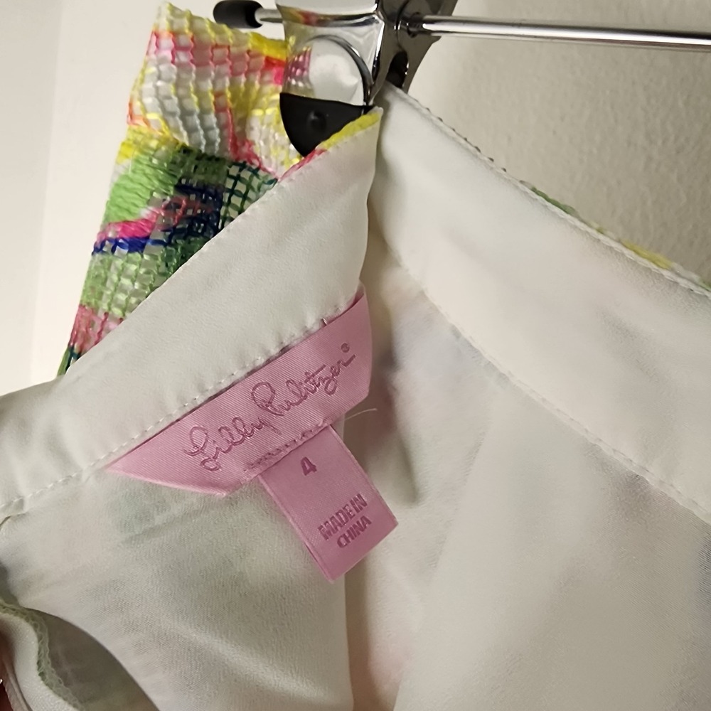 Lilly Pulitzer Colorful Tropical 2pc Tank And Skirt Set Size 4 - Picture 9 of 14